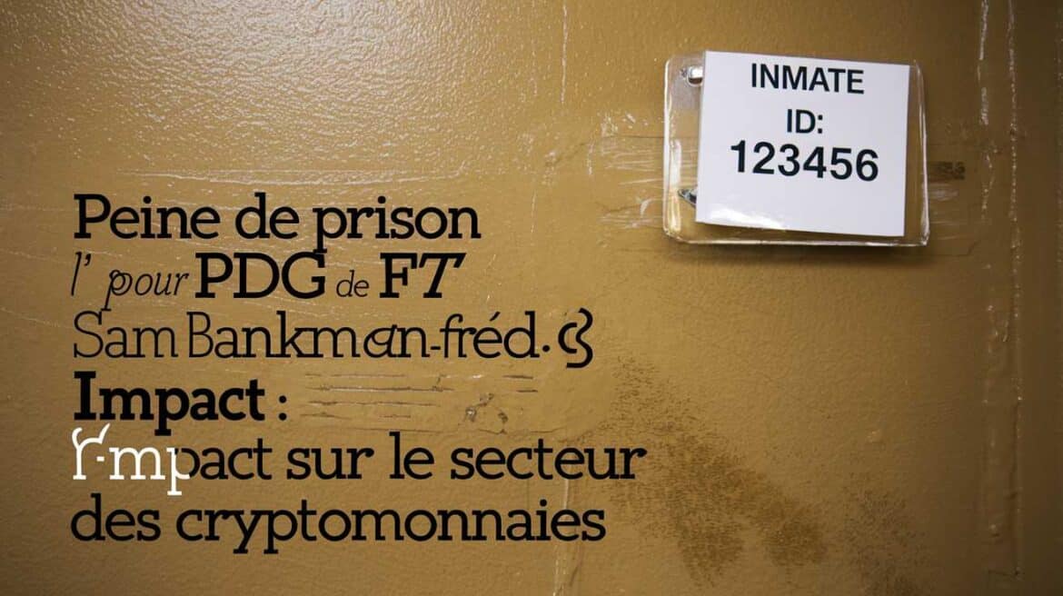 Peine de prison pour l’ancien PDG de FTX Sam Bankman-Fried : impact sur le secteur des cryptomonnaies