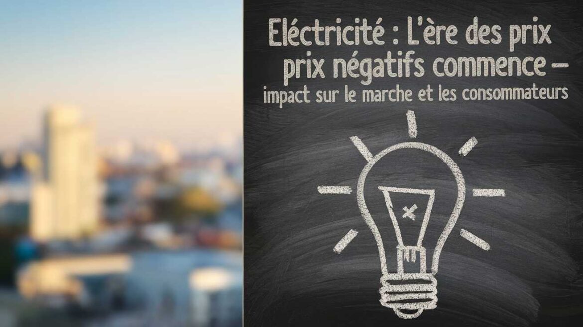 Electricité : l’ère des prix négatifs commence – impact sur le marché et les consommateurs