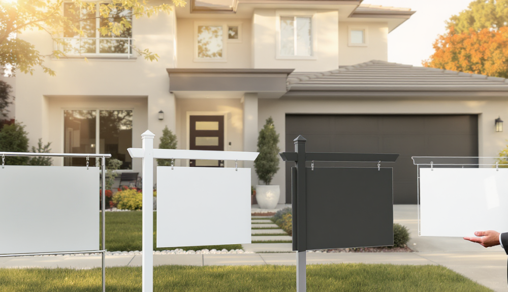 Panneaux immobiliers : choisissez le mod&egrave;le qui valorise votre bien