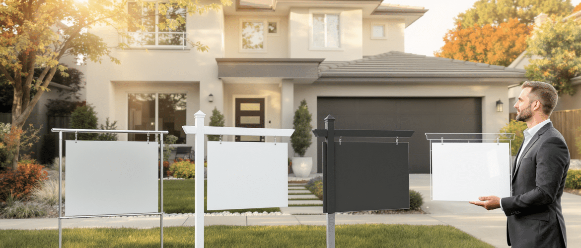Panneaux immobiliers : choisissez le mod&egrave;le qui valorise votre bien